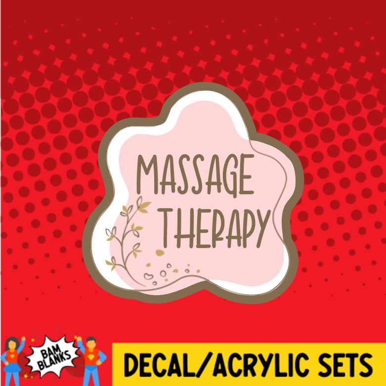 Massage Therapy Aesthetic Frame - DECAL AND ACRYLIC SHAPE #DA0867