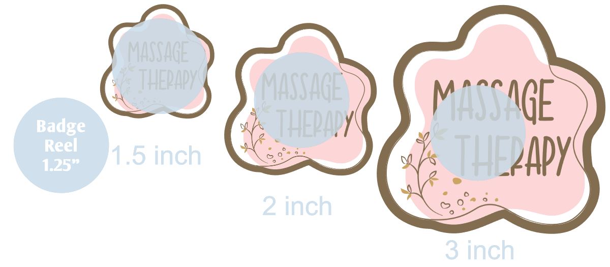 Massage Therapy Aesthetic Frame - DECAL AND ACRYLIC SHAPE #DA0867