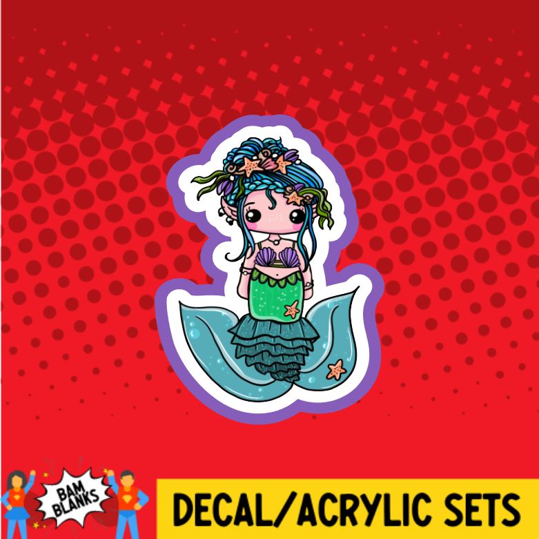 Mermaid 2 - DECAL AND ACRYLIC SHAPE #DA0518