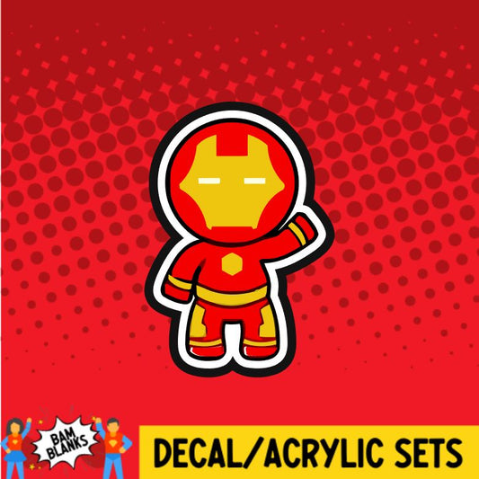 Metal Superhero - DECAL AND ACRYLIC SHAPE #DA01219