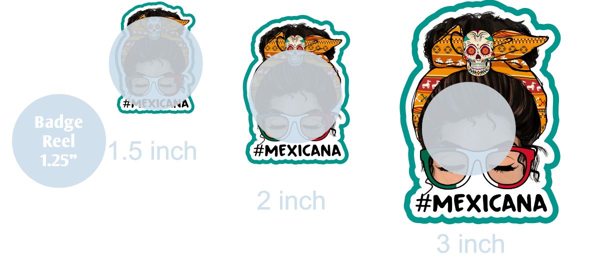 #mexicana - DECAL AND ACRYLIC SHAPE #DA0162