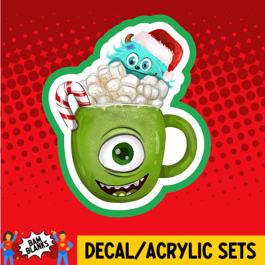 Monster Christmas Mug - DECAL AND ACRYLIC SHAPE #DA01436