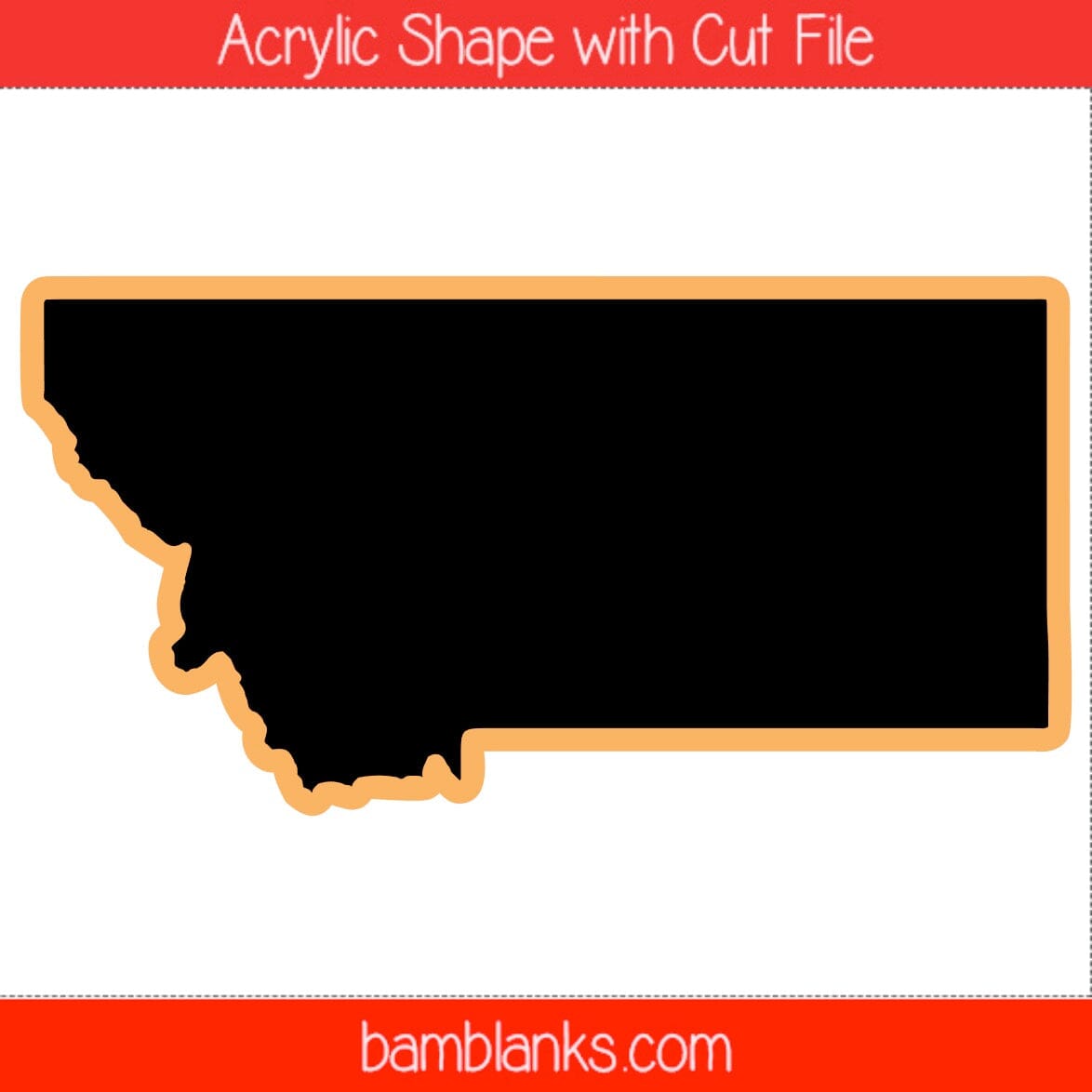 Montana - Acrylic Shape #1789