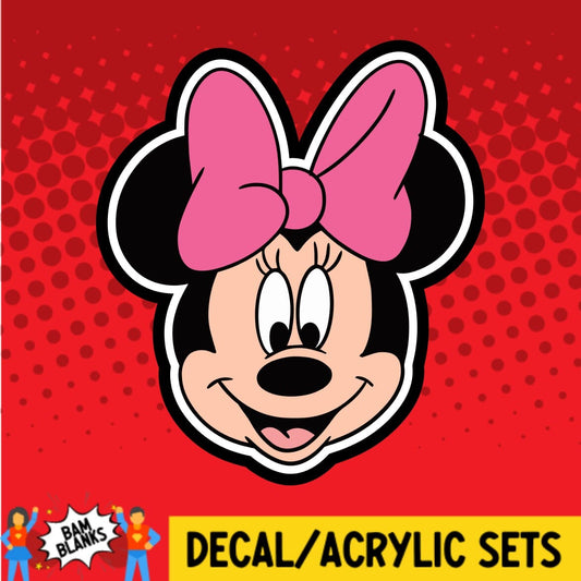 Mouse Girl - DECAL AND ACRYLIC SHAPE #DA01533