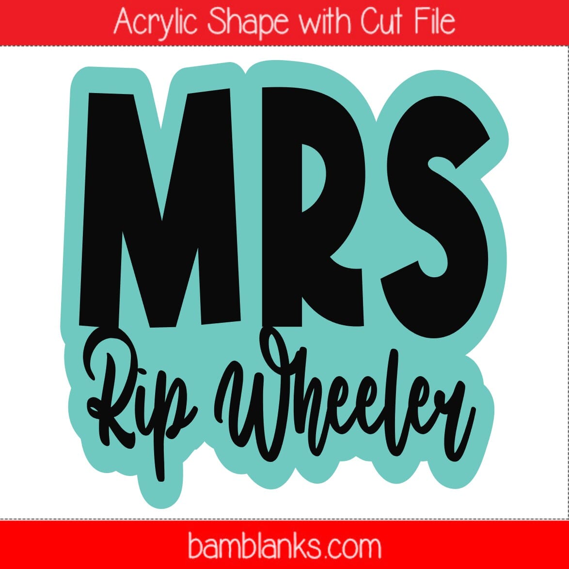 Mrs Rip Wheeler - Acrylic Shape #1923