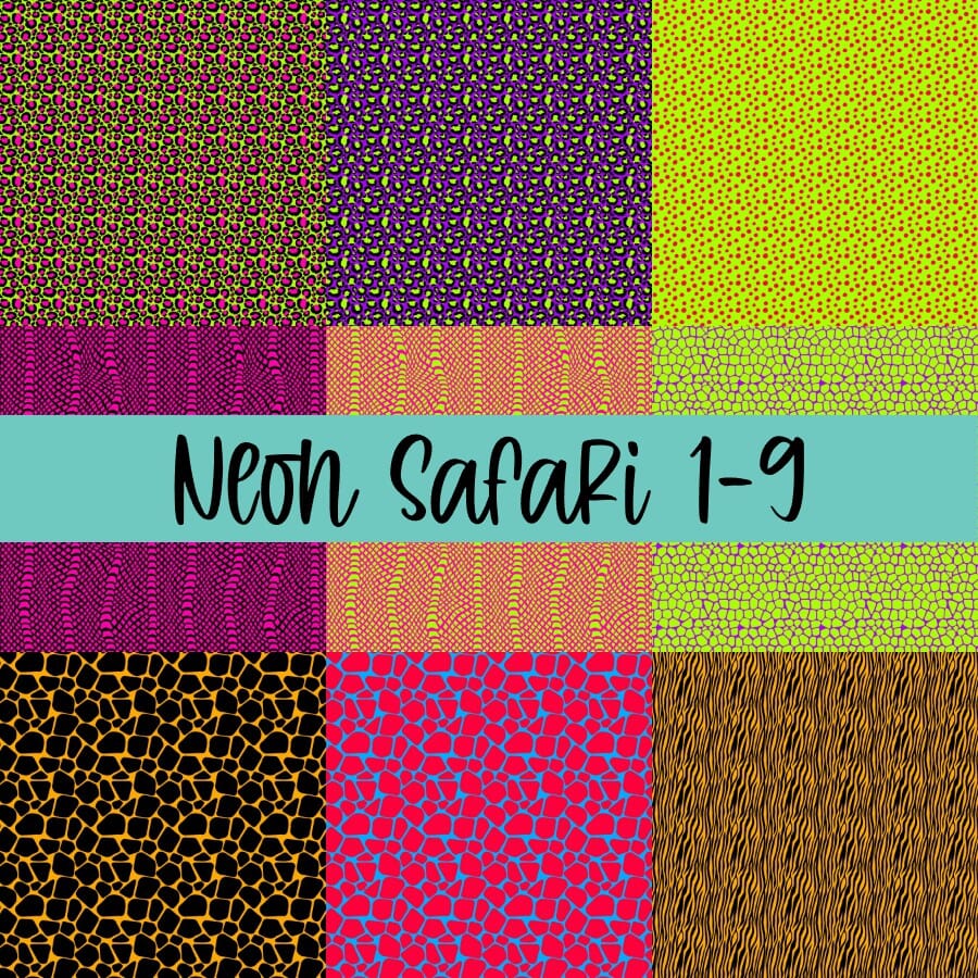 Neon Safari - Pattern Vinyl #V0005