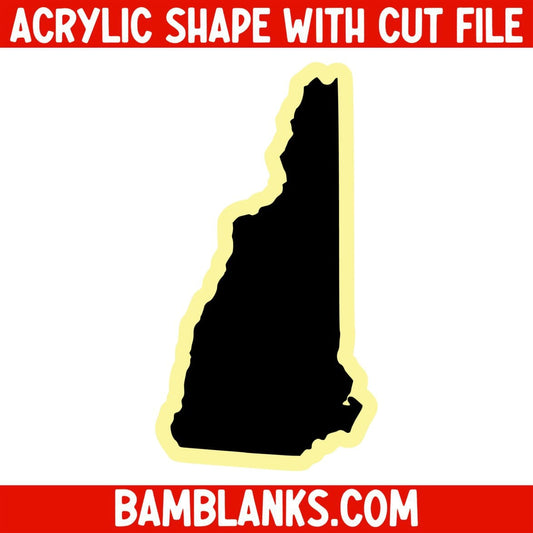 New Hampshire - Acrylic Shape #1792