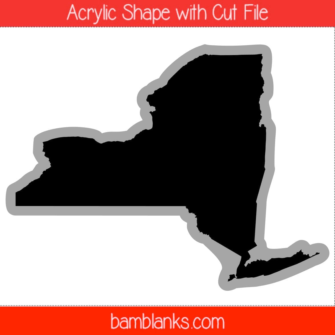 New York - Acrylic Shape #1795