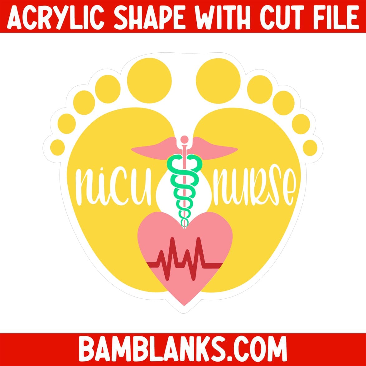 NICU Nurse - Acrylic Shape #086