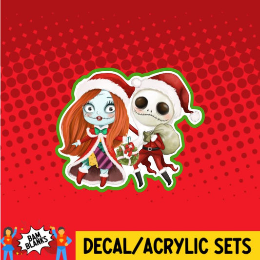 Nightmare Couple Christmas - DECAL AND ACRYLIC SHAPE #DA0476