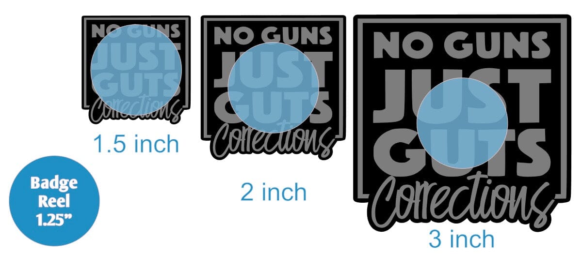 No Guns Just Guts - Acrylic Shape #1430