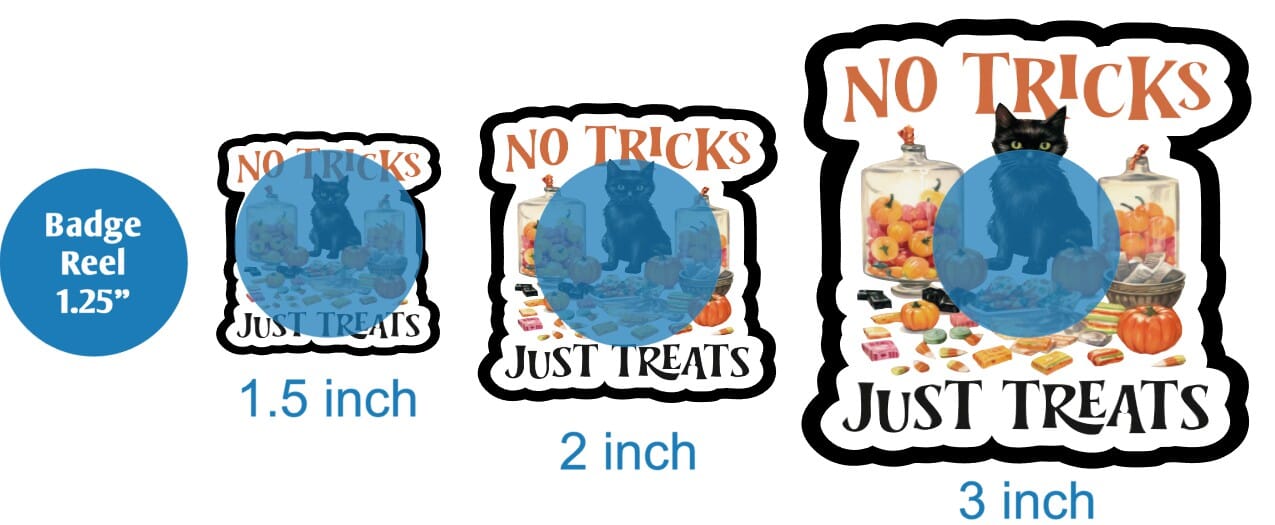 No Tricks Just Treats - DECAL AND ACRYLIC SHAPE #DA01352