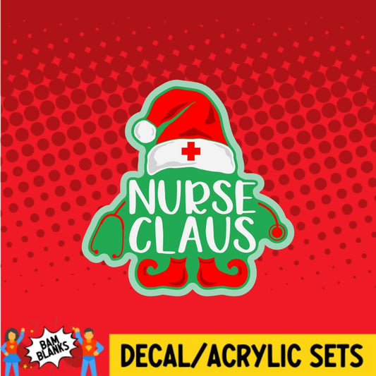 Nurse Claus 2 - DECAL AND ACRYLIC SHAPE #DA0452