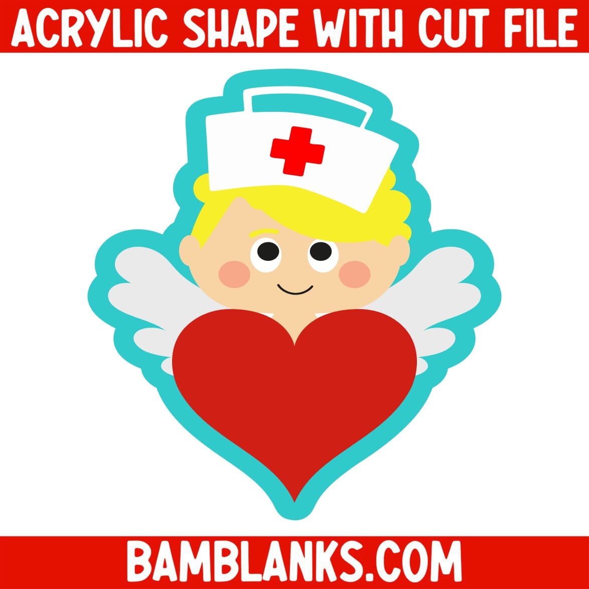 Nurse Cupid - Acrylic Shape #2275