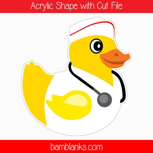 Nurse Duck - Acrylic Shape #1725