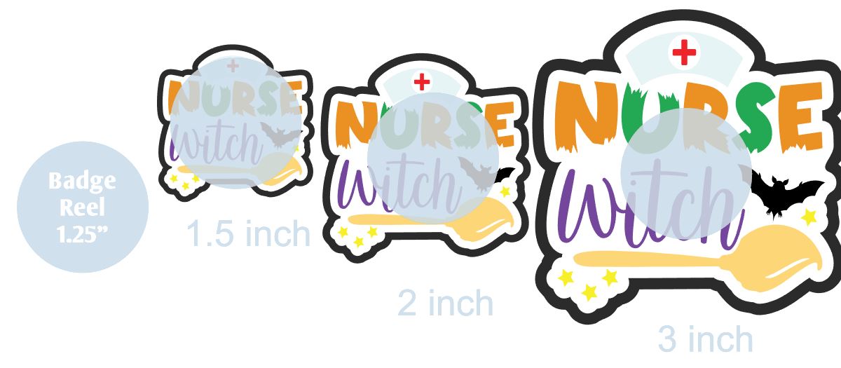 Nurse Witch- DECAL AND ACRYLIC SHAPE #DA0