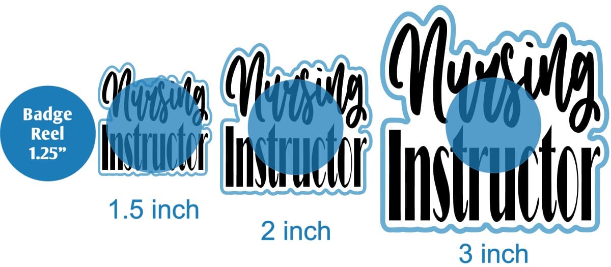 Nursing Instructor - DECAL AND ACRYLIC SHAPE #DA0287