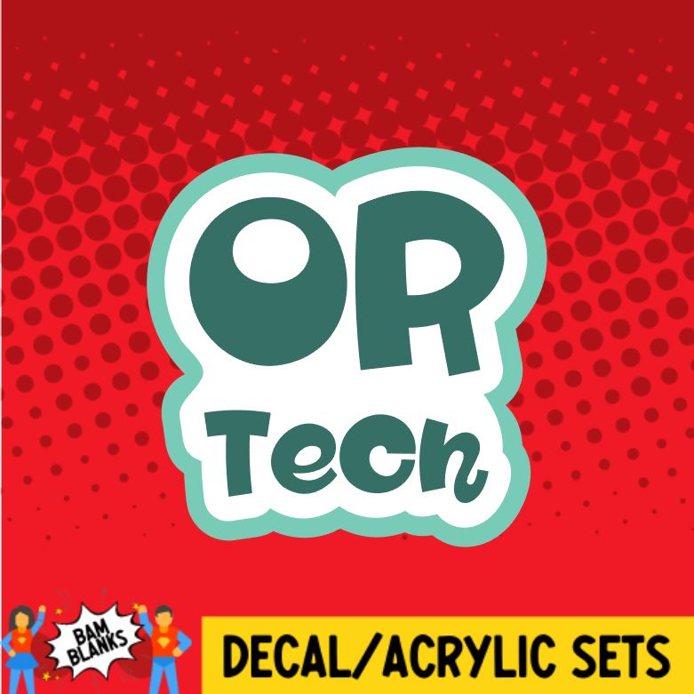 OR Tech - DECAL AND ACRYLIC SHAPE #DA0075 – BAM Blanks and More