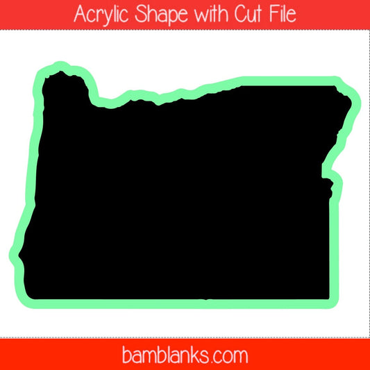 Oregon - Acrylic Shape #1800