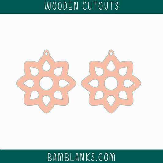 Pampa Earrings Wood Blanks #W039