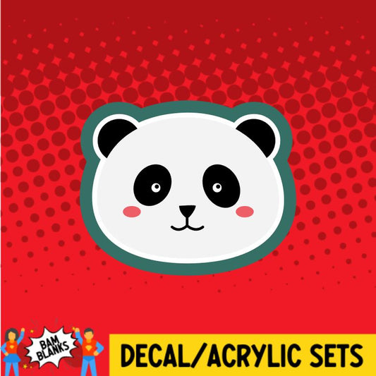 Panda Face - DECAL AND ACRYLIC SHAPE #DA0133