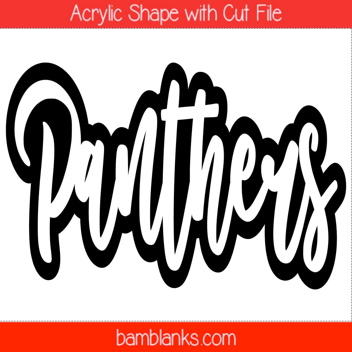 Panthers - Acrylic Shape #1535