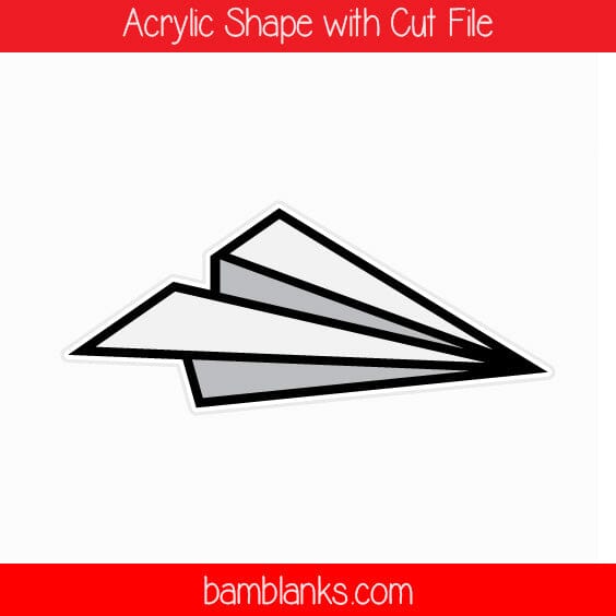 Paper Airplane- Acrylic Shape #465