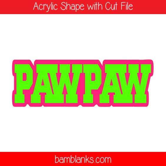 Pawpaw - Acrylic Shape #598
