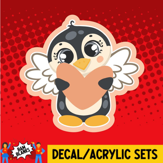 Penguin with Wings - DECAL AND ACRYLIC SHAPE #DA0548