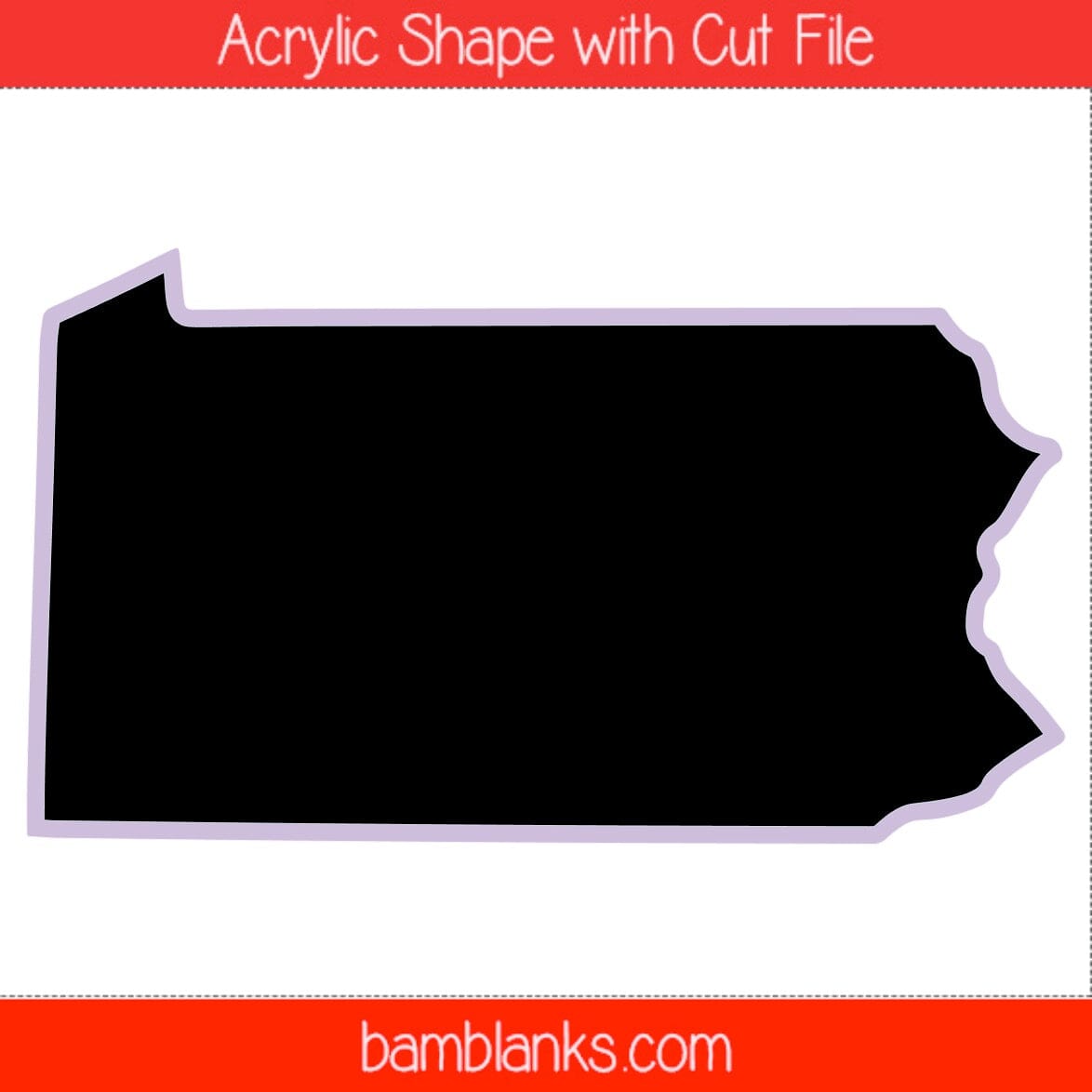 Pennsylvania - Acrylic Shape #1801