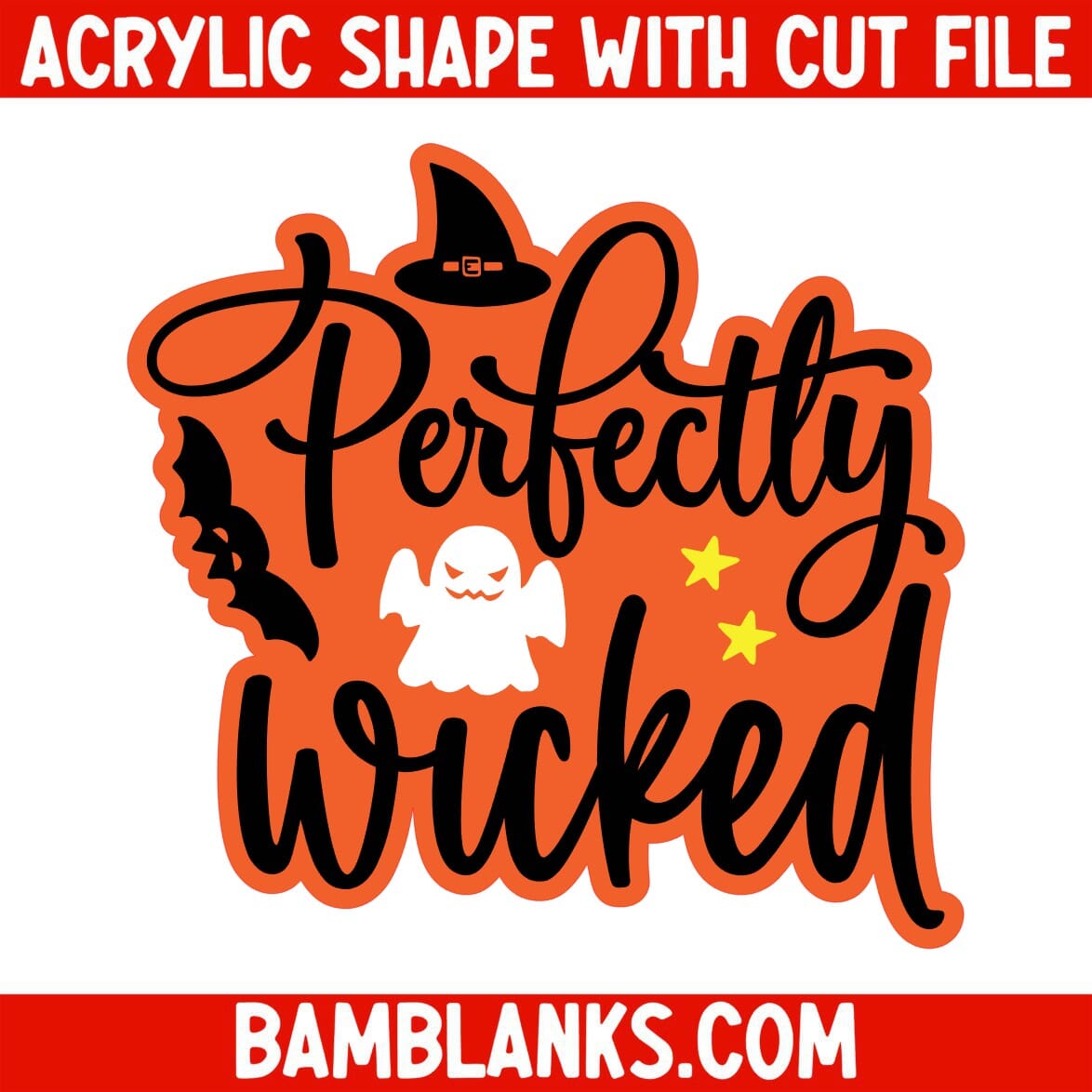 Perfectly Wicked - Acrylic Shape #1624