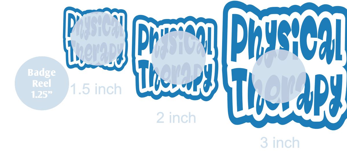 Physical Therapy - DECAL AND ACRYLIC SHAPE #DA0120