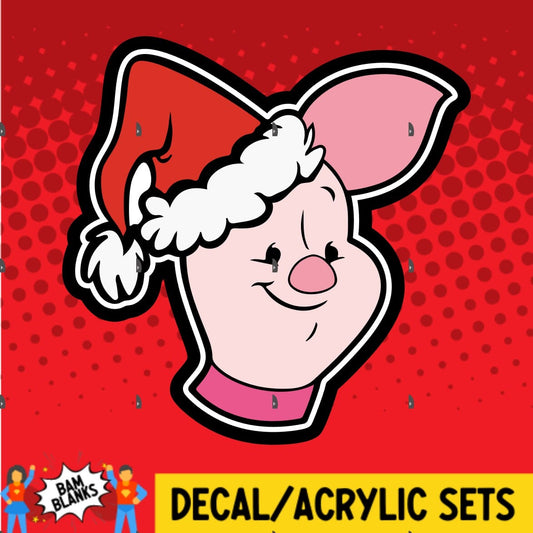 Pig Christmas - DECAL AND ACRYLIC SHAPE #DA01531