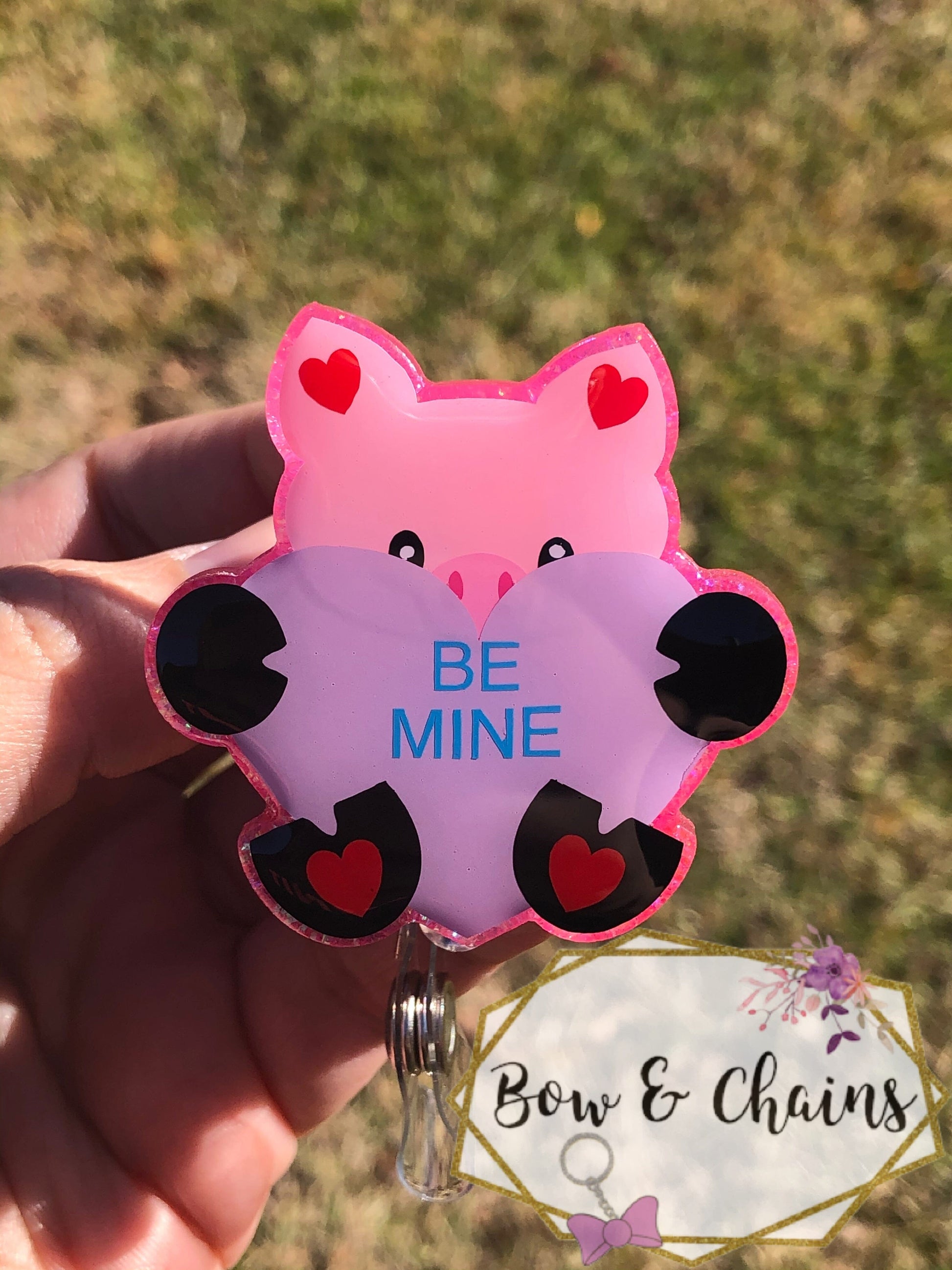 Piggie with Heart - Acrylic Shape #1117