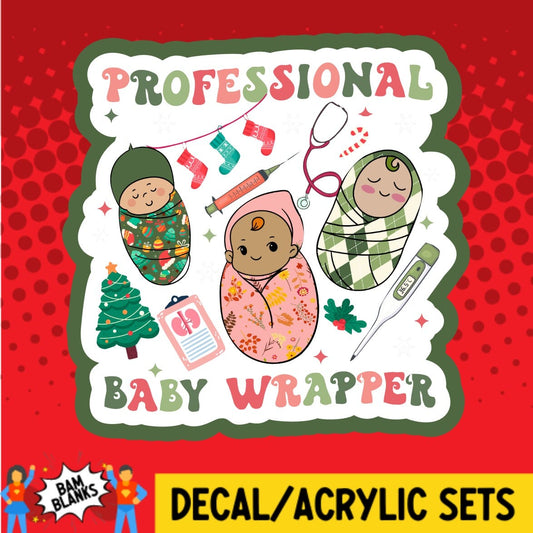 Professional Baby Wrapper - DECAL AND ACRYLIC SHAPE #DA01482