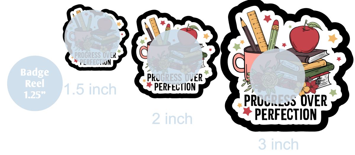 Progress Over Perfection - DECAL AND ACRYLIC SHAPE #DA0714