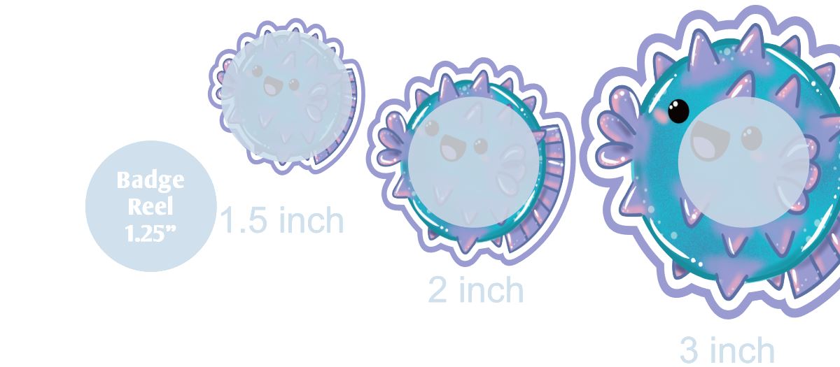 Puffer Fish - DECAL AND ACRYLIC SHAPE #DA0910