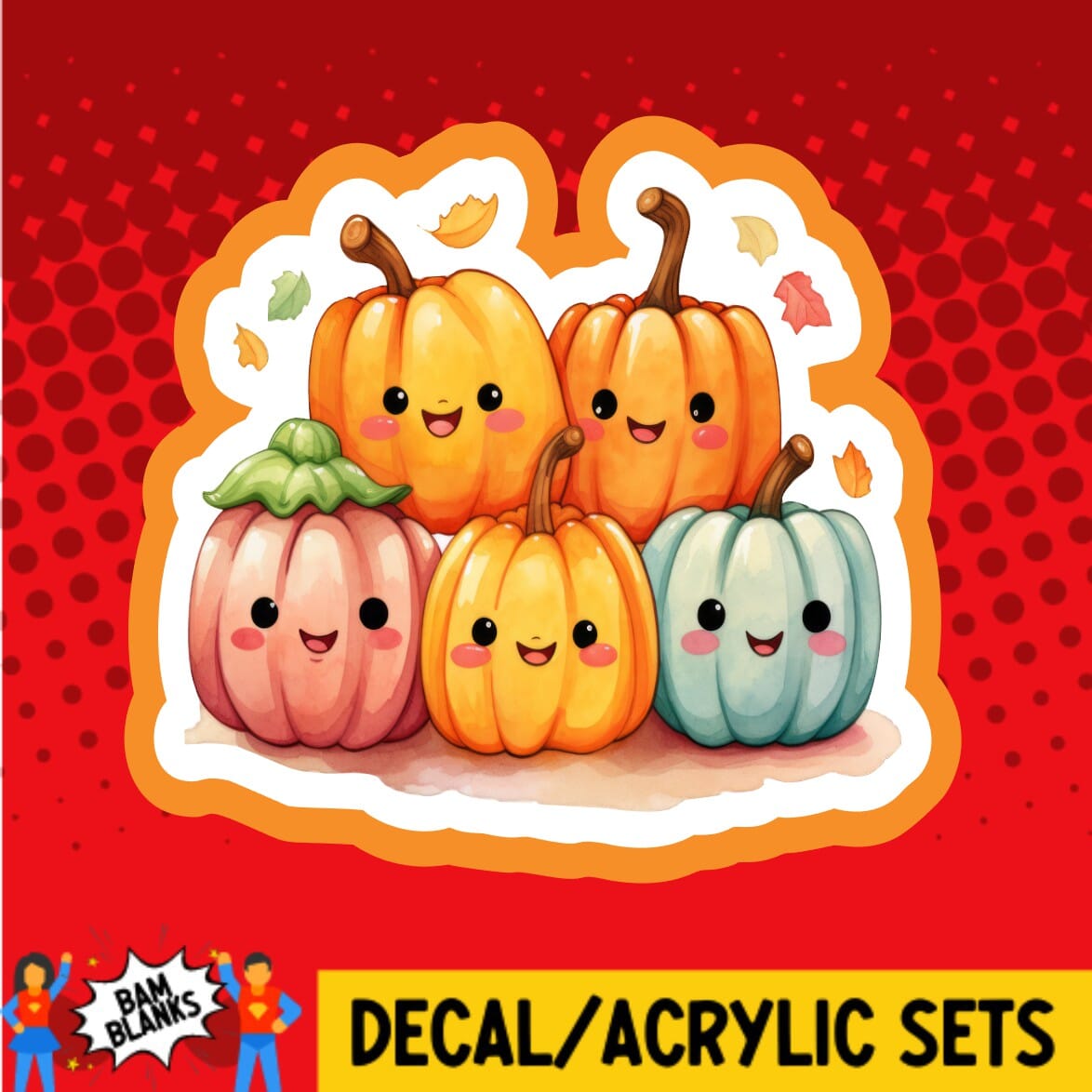 Pumpkin Group - DECAL AND ACRYLIC SHAPE #DA01359