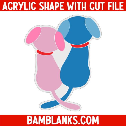 Puppy Love - Acrylic Shape #406