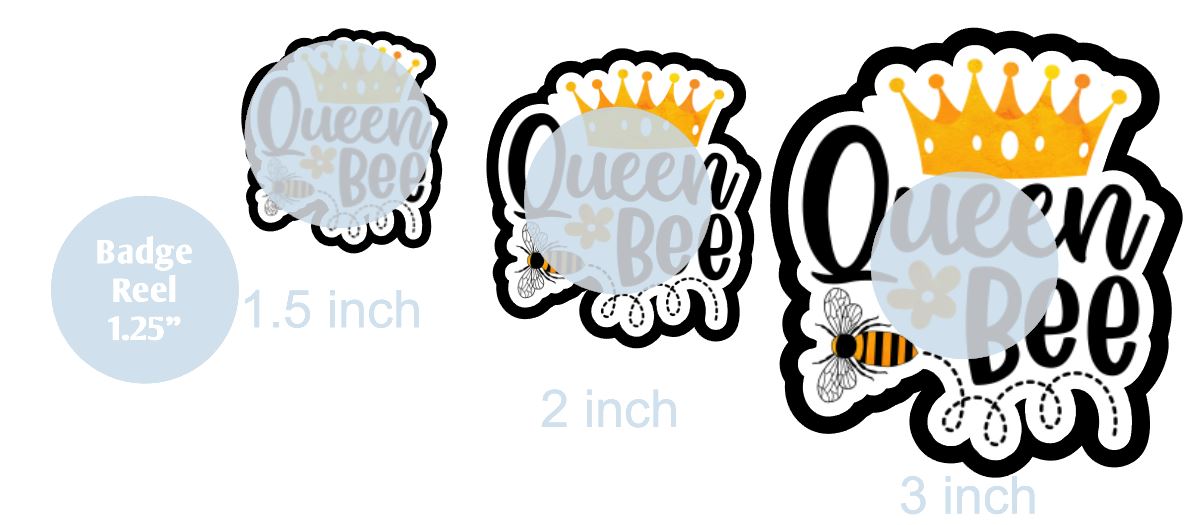 Queen Bee 2 - DECAL AND ACRYLIC SHAPE #DA0884