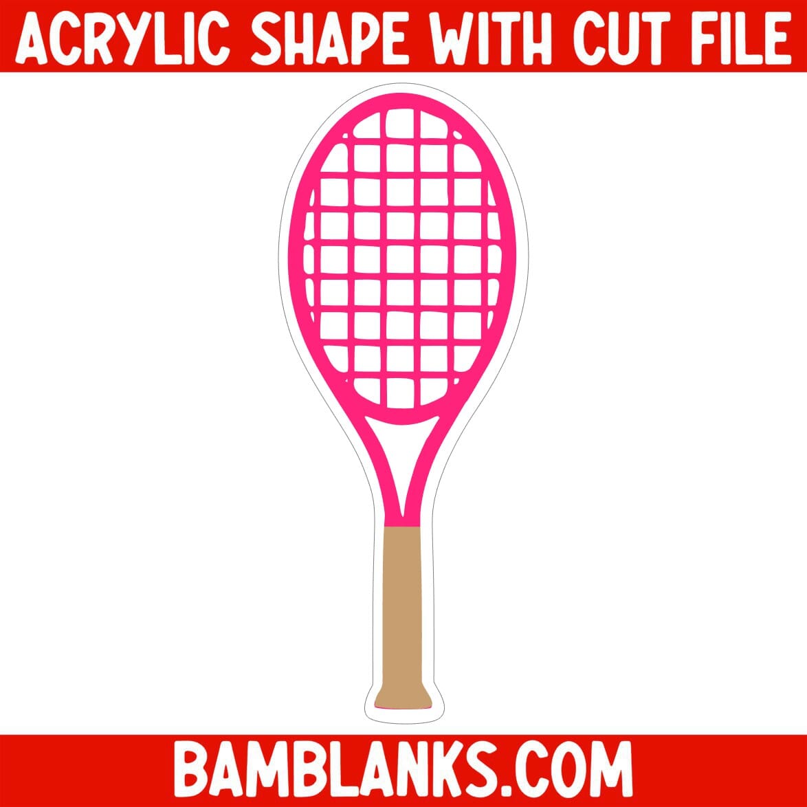 Racket - Acrylic Shape #047