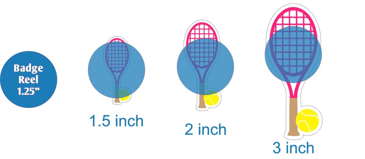 Racket with Ball - Acrylic Shape #048