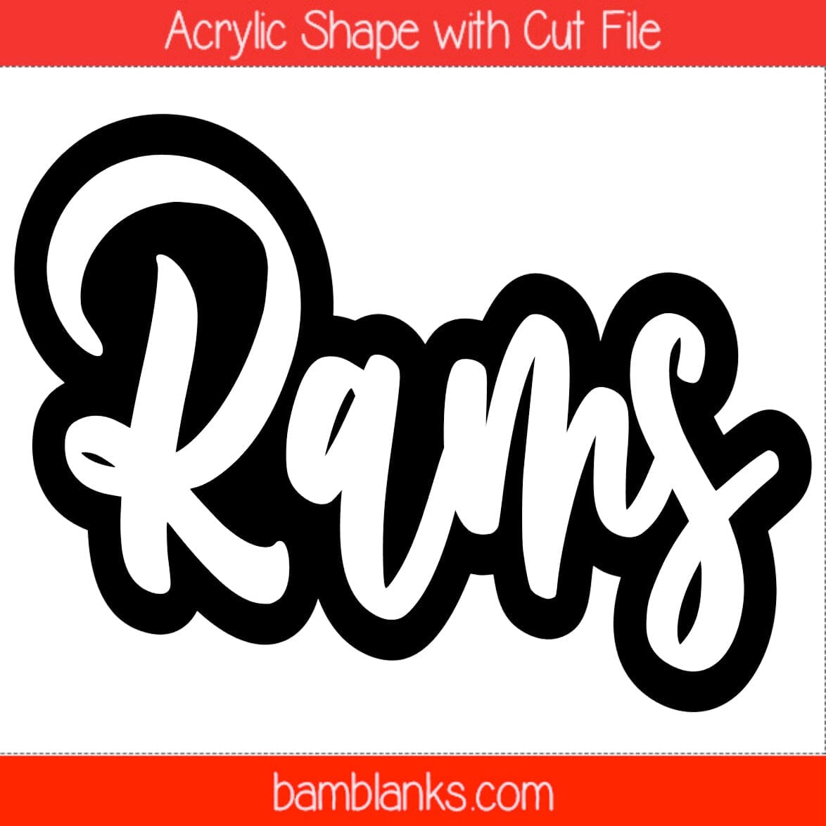 Rams - Acrylic Shape #1537