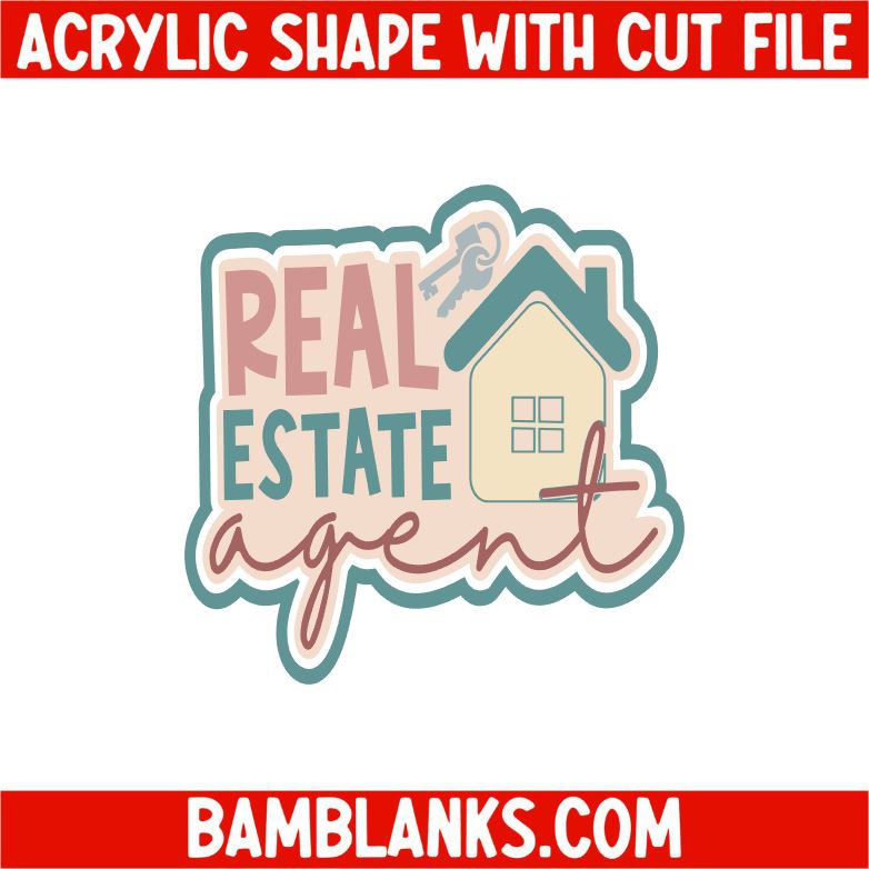 Real Estate Agent - Acrylic Shape #2325