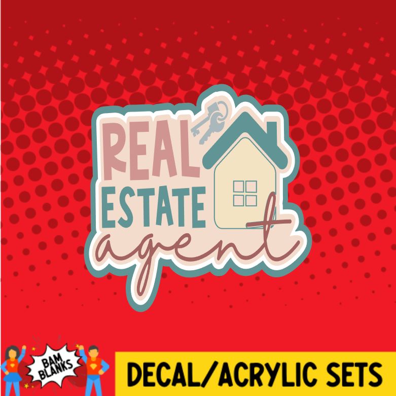 Real Estate Agent - DECAL AND ACRYLIC SHAPE #DA0066