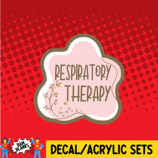 Respiratory Therapy Aesthetic Frame - DECAL AND ACRYLIC SHAPE #DA0871