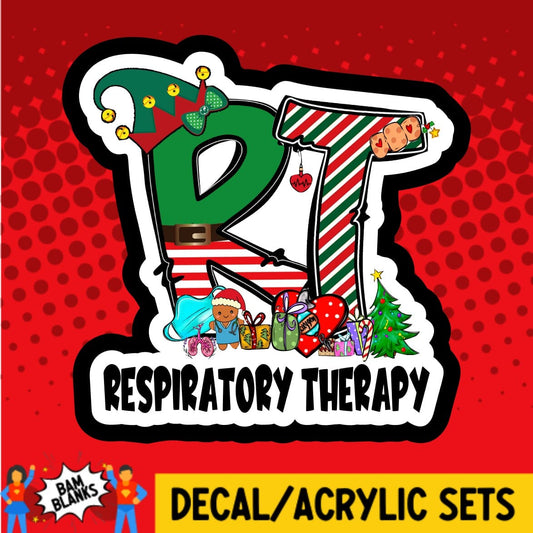 Respiratory Therapy Christmas - DECAL AND ACRYLIC SHAPE #DA01575