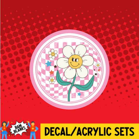 Retro Daisy - DECAL AND ACRYLIC SHAPE #DA0790