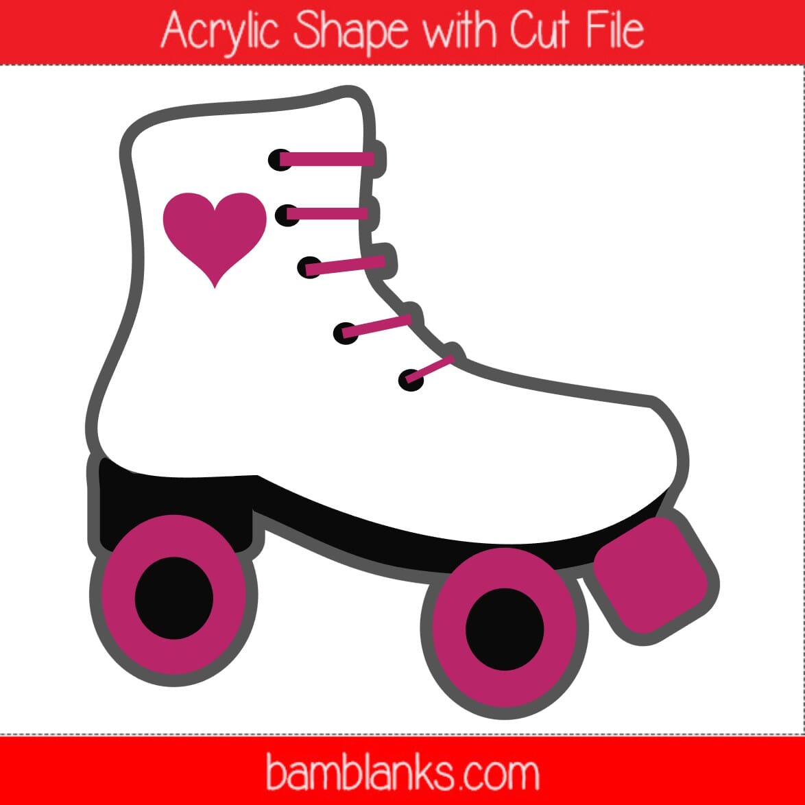 Roller Skate 2 - Acrylic Shape #1915