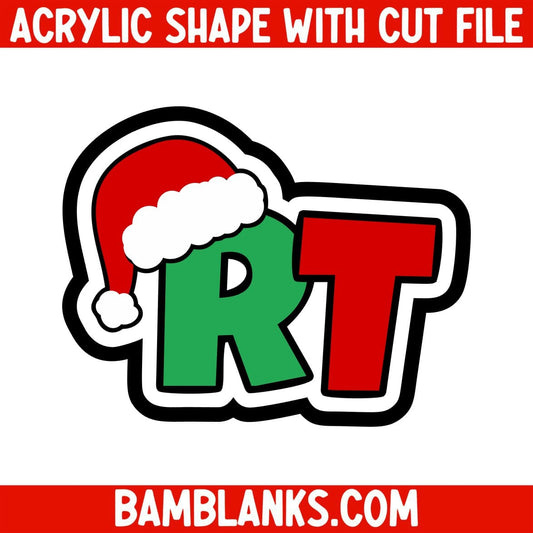 RT Santa Hat - Acrylic Shape #2475